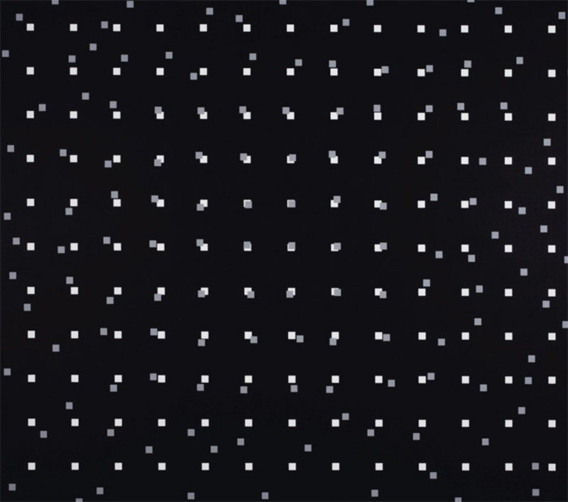 O.T., 2001/06, acrylic on cotton, 140 x 160 cm
